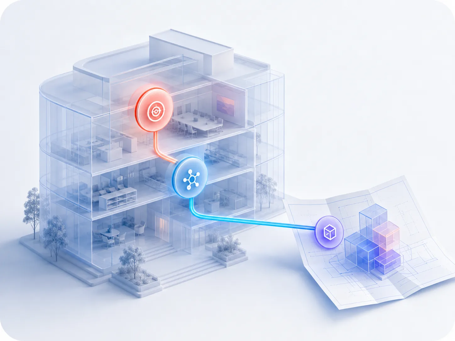 Enterprise decision pathways being translated into an intelligence blueprint