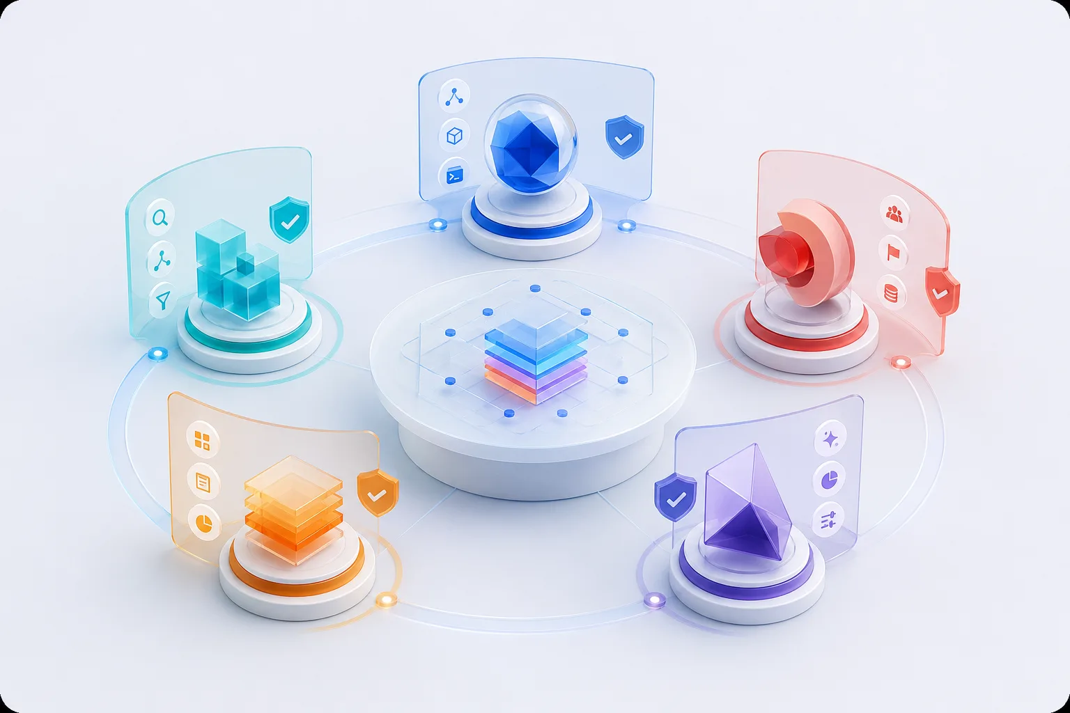 Specialist AI agents organised as a digital business team