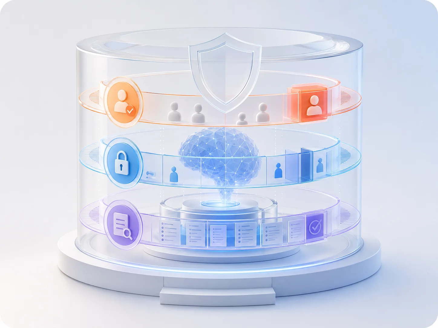 Governance layers protecting access approvals and audit records